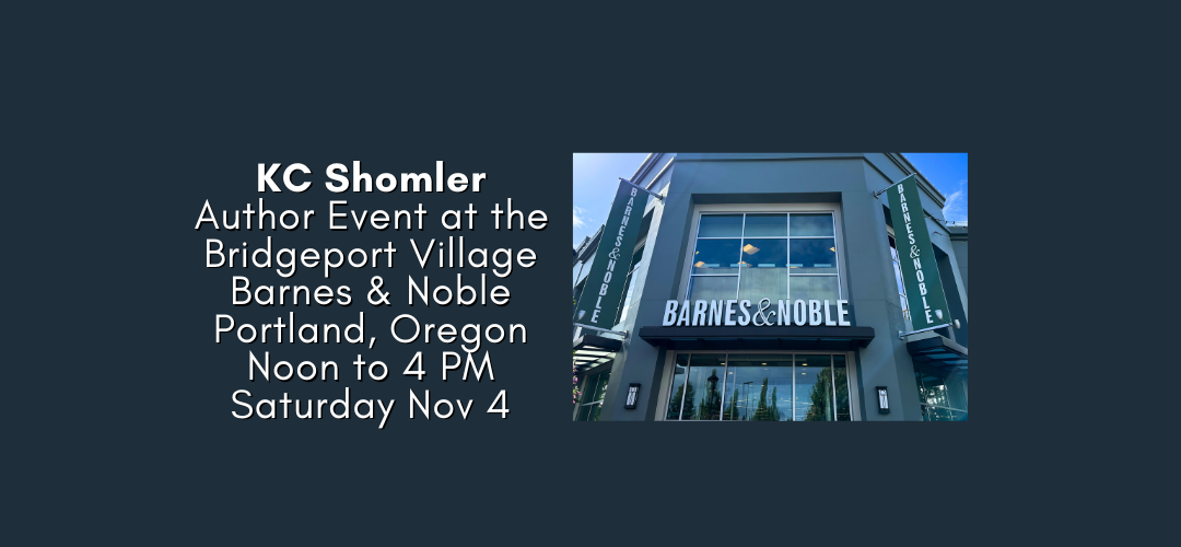 KC Shomler Author Event – Portland, Oregon Nov 4, 2023